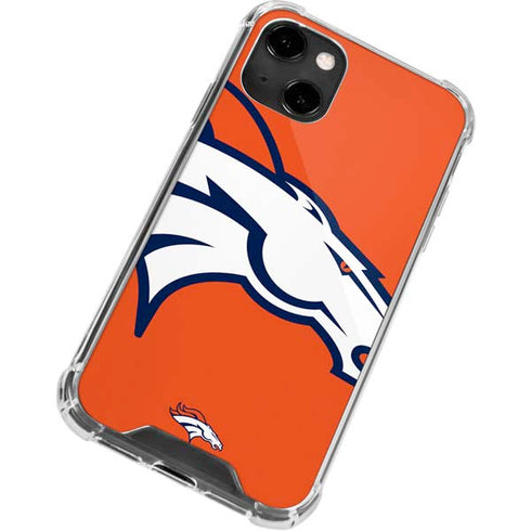 NFL Denver Broncos Large Logo iPhone 14 Clear Case