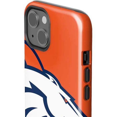 NFL Denver Broncos Large Logo iPhone 15 Plus Impact Case