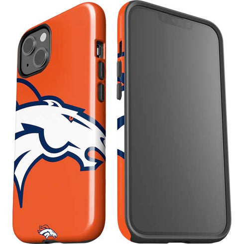 NFL Denver Broncos Large Logo iPhone 15 Plus Impact Case