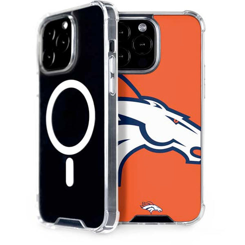 NFL Denver Broncos Large Logo iPhone 15 Pro Max MagSafe Case