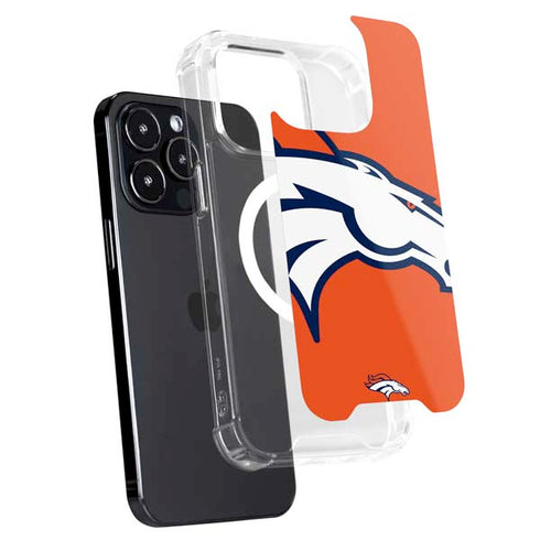 NFL Denver Broncos Large Logo iPhone 15 Pro Max MagSafe Case