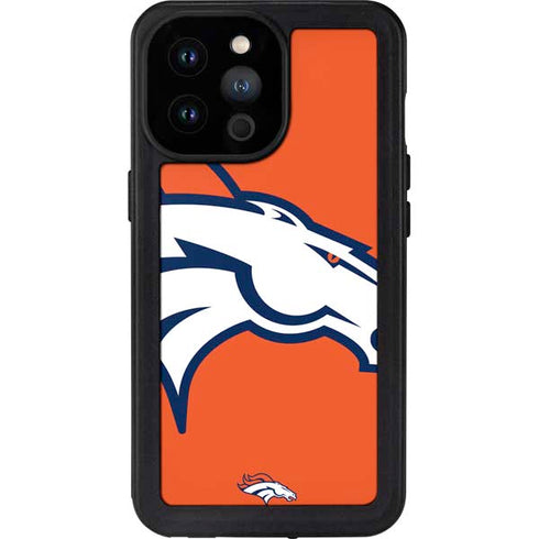 NFL Denver Broncos Large Logo iPhone 14 Pro Max Waterproof Case