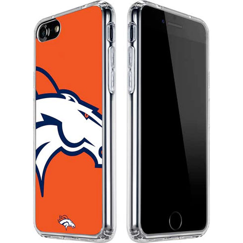 NFL Denver Broncos Large Logo iPhone SE (2nd & 3rd Gen) Clear Case