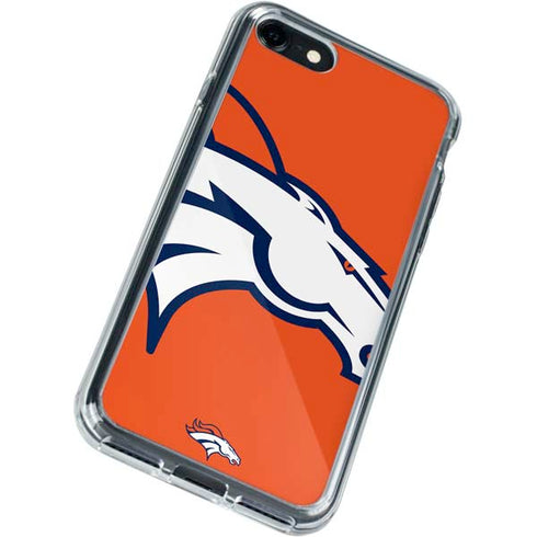 NFL Denver Broncos Large Logo iPhone SE (2nd & 3rd Gen) Clear Case