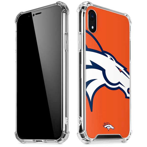 NFL Denver Broncos Large Logo iPhone XR Clear Case