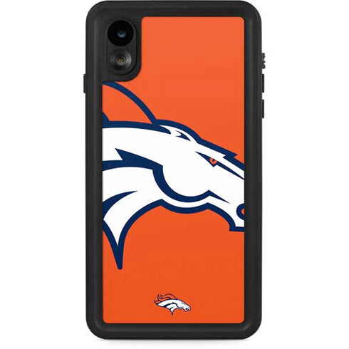 NFL Denver Broncos Large Logo iPhone XR Waterproof Case