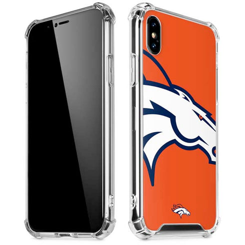 NFL Denver Broncos Large Logo iPhone XS Max Clear Case