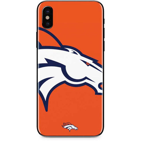 NFL Denver Broncos Large Logo iPhone XS Skin