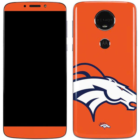 NFL Denver Broncos Large Logo Moto E5 Plus Skin