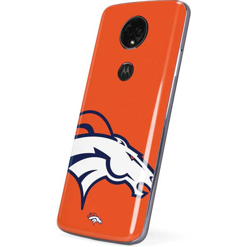 NFL Denver Broncos Large Logo Moto E5 Plus Skin