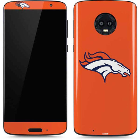 NFL Denver Broncos Large Logo Moto G6 Skin