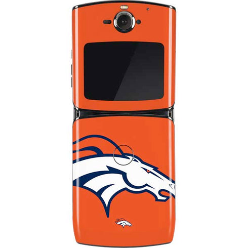 NFL Denver Broncos Large Logo Motorola RAZR Skin