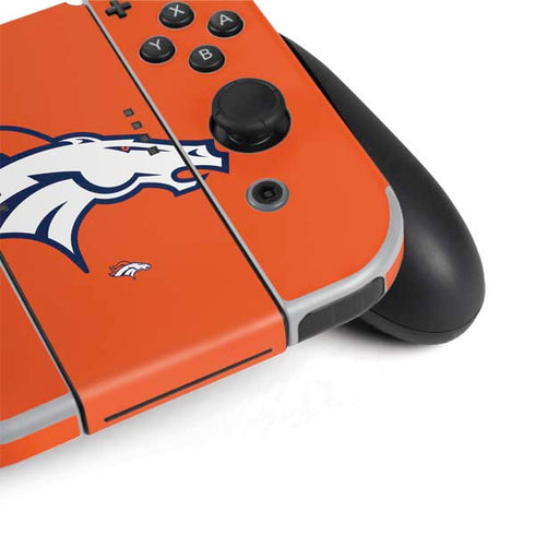NFL Denver Broncos Large Logo Nintendo Switch OLED (2021) Skin