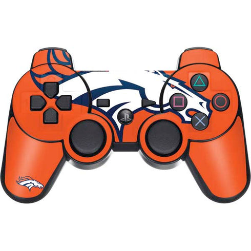 NFL Denver Broncos Large Logo PS3 Dual Shock wireless controller Skin
