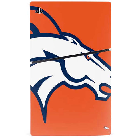 NFL Denver Broncos Large Logo PS5 Slim Disk Console Skin