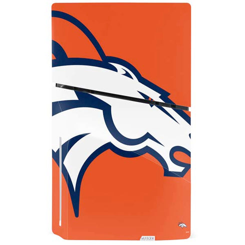 NFL Denver Broncos Large Logo PS5 Slim Disk Console Skin