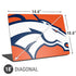 NFL Denver Broncos Large Logo Universal Laptop 18in (14.6 x 10.6in) Skin