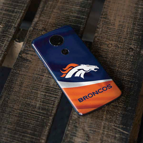 NFL Denver Broncos Moto E5 Plus Skin