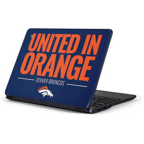 NFL Denver Broncos Team Motto Samsung Chromebook Skin