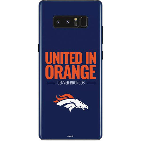 NFL Denver Broncos Team Motto Galaxy Note 8 Skin