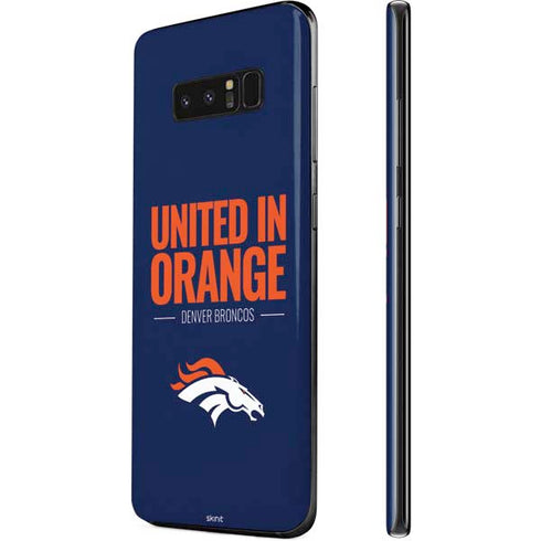 NFL Denver Broncos Team Motto Galaxy Note 8 Skin