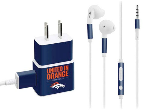 NFL Denver Broncos Team Motto Phone Charger Skin