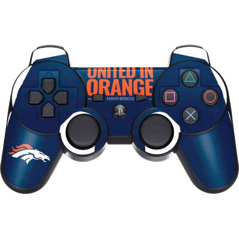 NFL Denver Broncos Team Motto PS3 Dual Shock wireless controller Skin