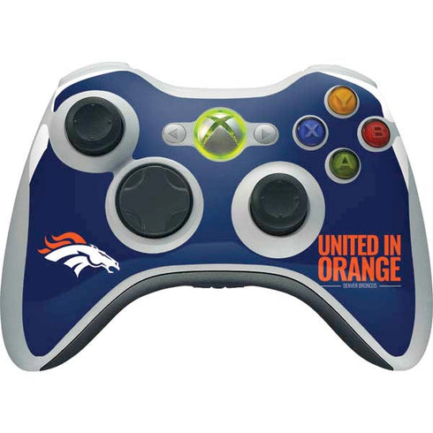 NFL Denver Broncos Team Motto Xbox 360 Wireless Controller Skin