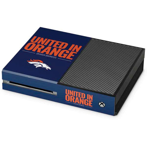 NFL Denver Broncos Team Motto Xbox One Console Skin