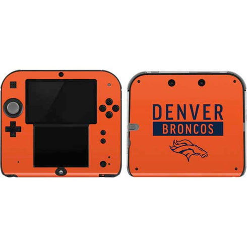 NFL Denver Broncos Orange Performance Series Nintendo 2DS Skin
