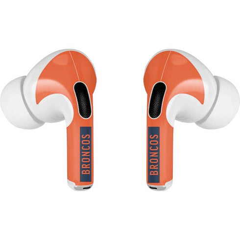 NFL Denver Broncos Orange Performance Series Apple AirPods Pro Skin