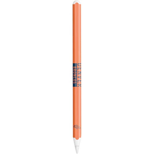 NFL Denver Broncos Orange Performance Series Apple Pencil (2nd Gen 2019) Skin