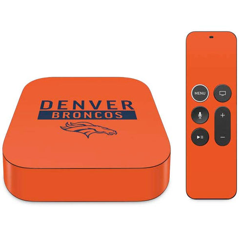NFL Denver Broncos Orange Performance Series Apple TV Skin