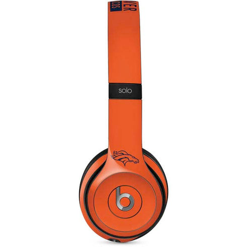 NFL Denver Broncos Orange Performance Series Beats Solo 2 Wired Skin