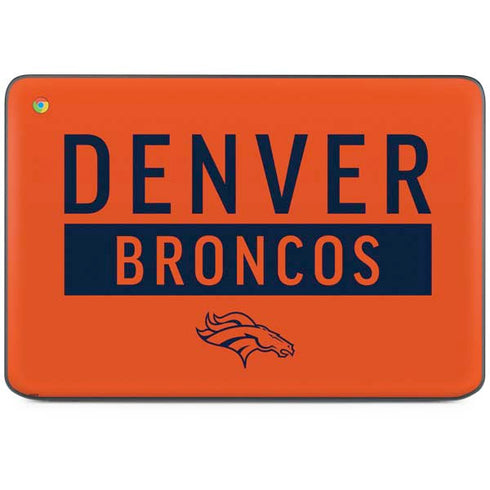 NFL Denver Broncos Orange Performance Series HP Chromebook Skin