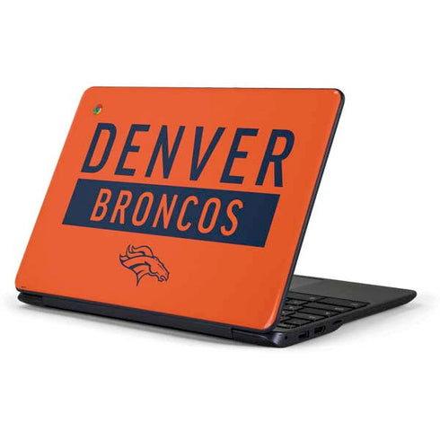 NFL Denver Broncos Orange Performance Series Samsung Chromebook Skin