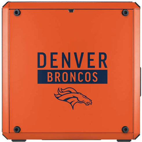 NFL Denver Broncos Orange Performance Series Cooler Master MasterBox Q300L Mini Tower Skin