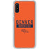 NFL Denver Broncos Orange Performance Series Galaxy A10e Clear Case