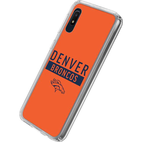 NFL Denver Broncos Orange Performance Series Galaxy A10e Clear Case