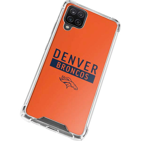 NFL Denver Broncos Orange Performance Series Galaxy A12 Clear Case