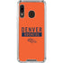 NFL Denver Broncos Orange Performance Series Galaxy A30 Clear Case