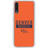 NFL Denver Broncos Orange Performance Series Galaxy A50 Clear Case