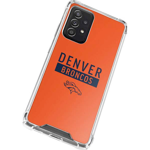 NFL Denver Broncos Orange Performance Series Galaxy A52 5G Clear Case