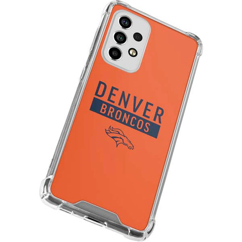 NFL Denver Broncos Orange Performance Series Galaxy A53 5G Clear Case