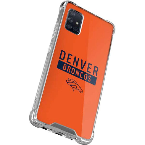 NFL Denver Broncos Orange Performance Series Galaxy A71 5G Clear Case
