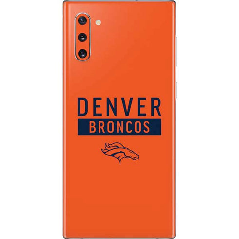 NFL Denver Broncos Orange Performance Series Galaxy Note 10 Skin