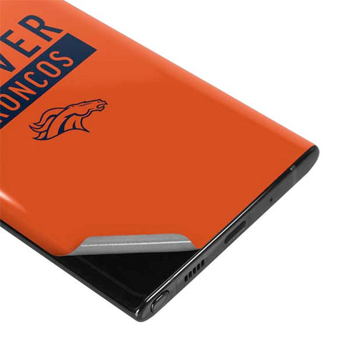 NFL Denver Broncos Orange Performance Series Galaxy Note 10 Skin