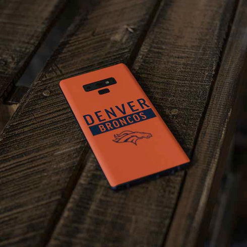 NFL Denver Broncos Orange Performance Series Galaxy Note 9 Skin
