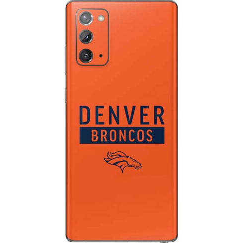 NFL Denver Broncos Orange Performance Series Galaxy Note20 5G Skin