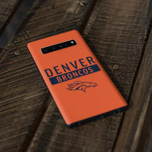 NFL Denver Broncos Orange Performance Series Galaxy S10 Skin